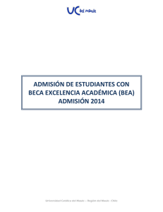 admisión 2014 - Universidad Católica del Maule
