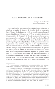4. Ignacio de Loyola y su familia, por Enrique García Hernán