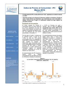 Marzo 2016 - Dirección General de Estadística y Censos