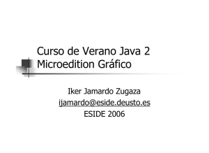 Curso de Verano Java 2 Microedition Gráfico - e