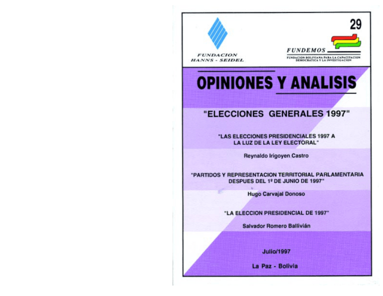 elecciones generales 1997 HannsSeidel