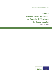 Informe del 2º Inventario de iniciativas de custodia del territorio