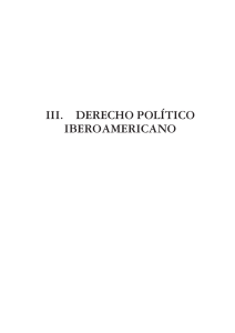 III. DERECHO POLÍTICO IBEROAMERICANO