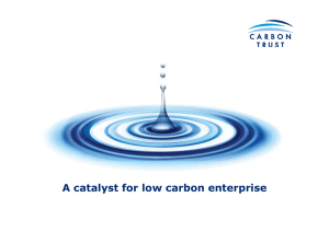 A catalyst for low carbon enterprise
