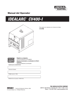 idealarc® cv400-i - Lincoln Electric