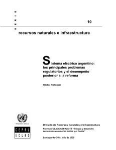 Sistema eléctrico argentino - Comisión Económica para América