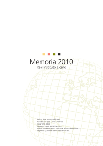 Memoria 2010 - Real Instituto Elcano