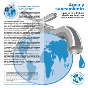 Agua y saneamiento - Consumers International