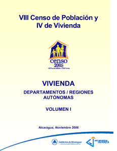 VIII Censo de Población y IV de Vivienda VIVIENDA