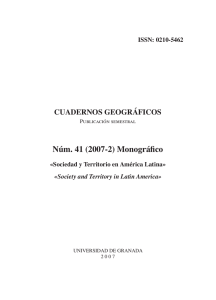 Cuadernos Geográficos nº 41 (2007-2)