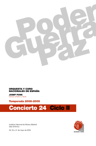 Concierto 24 Ciclo II - Orquesta y Coro Nacionales de España
