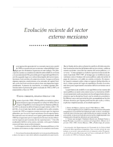Evolución reciente del sector externo mexicano