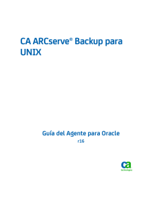 Guía del Agente para Oracle de CA ARCserve Backup para UNIX