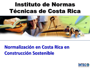 Normalización en Costa Rica en Construcción Sostenible