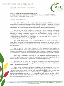 Resolución Administrativa ABT Nº 50/2013