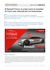 El Renault Trezor se erige como la novedad de París más valorada