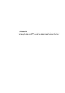 Protección Una guía de ALNAP para las agencias humanitarias