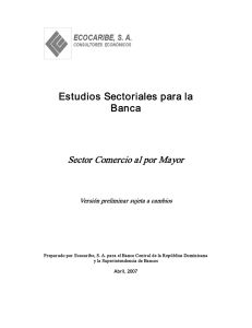 Comercio Mayorista - Superintendencia de Bancos