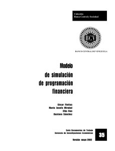 Modelo de simulación de programación financiera