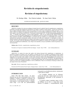 Revisión de estapedectomía Revision of stapedectomy