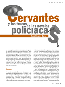 Cervantes y los trucos de las novelas policíacas.