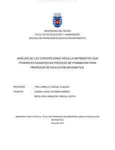 análisis de las concepciones hacia la matemática que poseen