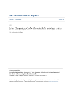 John Garganigo, Carlos GermÃ¡n Belli: antologÃ a crÃ tica
