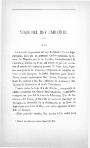 VIAJE DEL REY CARLOS III. - Junta de Castilla y León