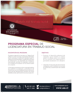 programa especial de licenciatura en trabajo social