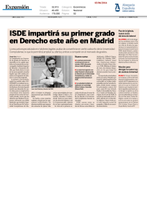 ISDE impartirá su primer grado en Derecho este año en Madrid