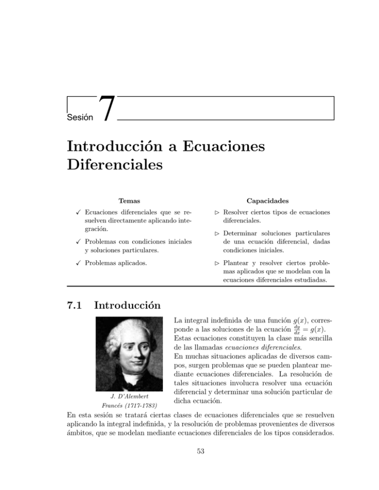 Introducción A Ecuaciones Diferenciales - Matesup