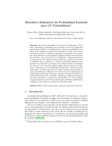 Heur´ıstico Exhaustivo de Profundidad Limitada para CC Probabil