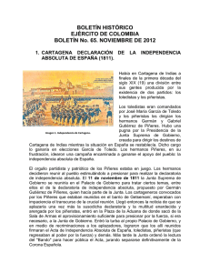 BOLETÍN HISTÓRICO EJÉRCITO DE COLOMBIA BOLETÍN No. 65