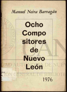 Ocho compositores de Nuevo León