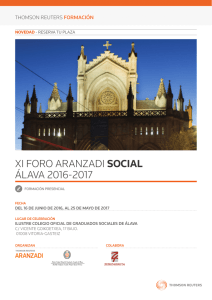 XI FORO ARANZADI SOCIAL ÁLAVA 2016-2017