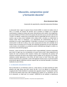 Educación, compromiso social y formación docente