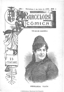 AÑO I Barcelona 4 de Julio de 1889. NUM. 4 BERNARDA VIADA