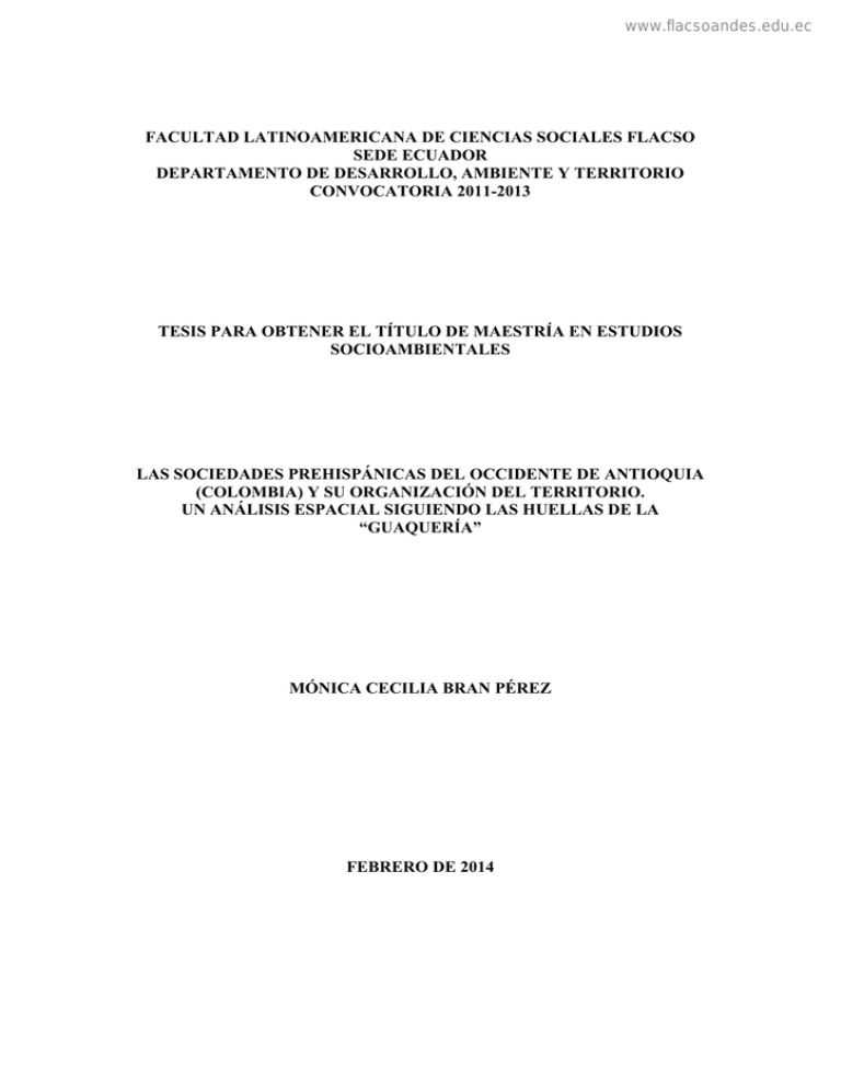 Facultad Latinoamericana De Ciencias Sociales Flacso Sede Ecuador