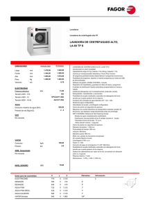 lavadora de centrifugado alto, la-60 tp s
