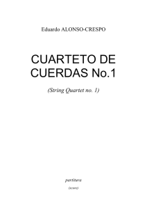 CUARTETO DE CUERDAS No.1 - Cuarteto Latinoamericano