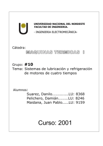 Refrigeración y lubricación  - Universidad Nacional del Nordeste