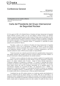 GC(49)/INF/9 - Letter from the Chairman of the International Nuclear