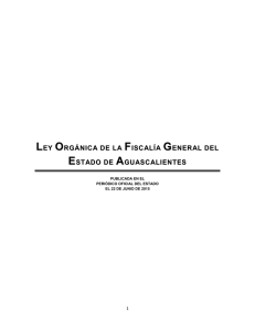 ley orgánica de la fiscalía general del estado de aguascalientes