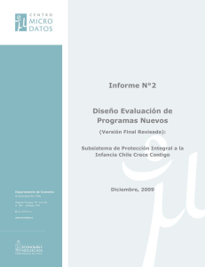 Informe N°2 Diseño Evaluación de Programas Nuevos