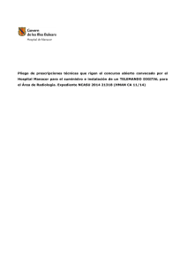 Pliego de prescripciones técnicas/proyecto (PDF de 123KB)