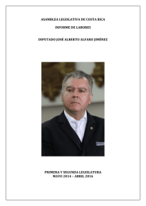 informe de labores diputado jose alberto alfaro jimenez
