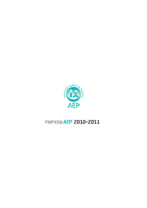 Memoria 2010-2011 - Asociación Española de Pediatría