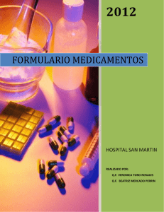 formulario medicamentos - Hospital San Martín de Quillota