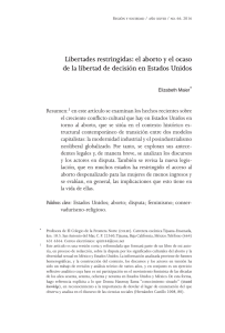 Libertades restringidas: el aborto y el ocaso de la