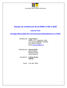Chile Energías Renovables No Convencionales